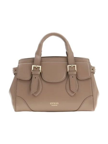 GUESS Ročna torbica Bandoulière Diana Maxi Satchel Ataupe' rjava
