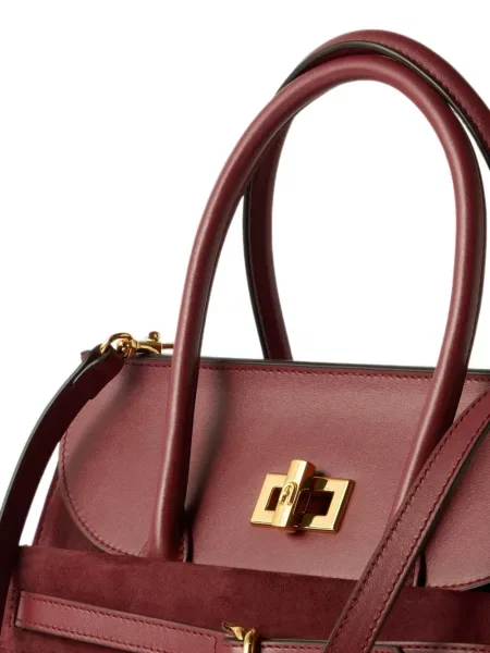 Geantă shopper Furla din piele roșu