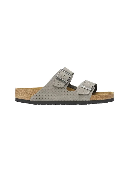 Pantofi Birkenstock din piele de căprioară gri