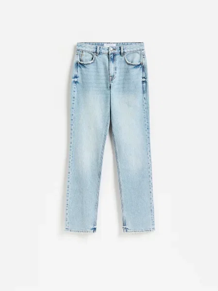 Reserved Джинси straight slim синій