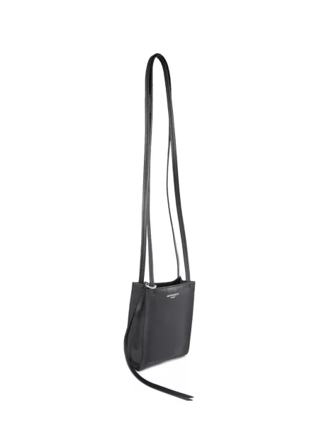 Кожена кожена чанта Ann Demeulemeester черно