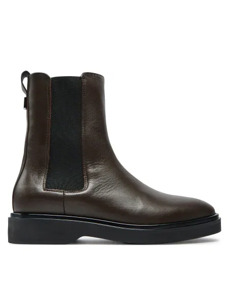 Calvin Klein De piele ghete chelsea CHELSEA maro