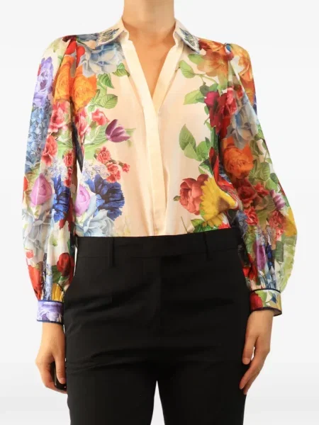 Virágos ing Alice + Olivia nyomtatás