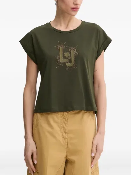 Tricou Liu Jo cu broderie verde