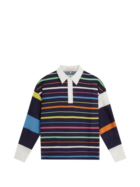 Prugasta dugo polo majica Mira Mikati plava