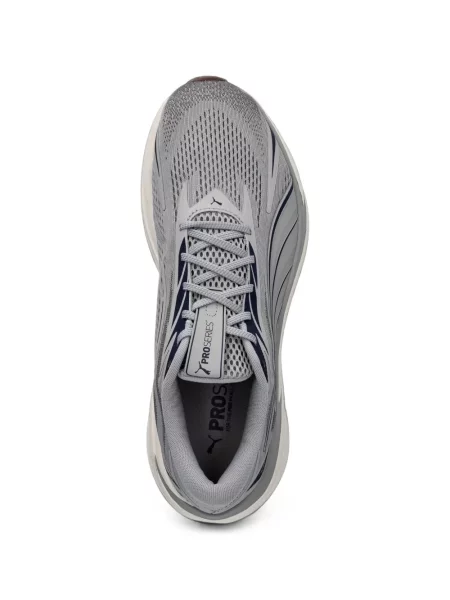 Sneakers Puma από διχτυωτό γκρι