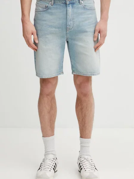 Szorty LACOSTE Bermuda Shorts Washed Bleach 34 niebieskie