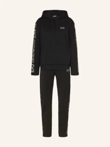Emporio Armani Tepláková Souprava / stříbrná černá