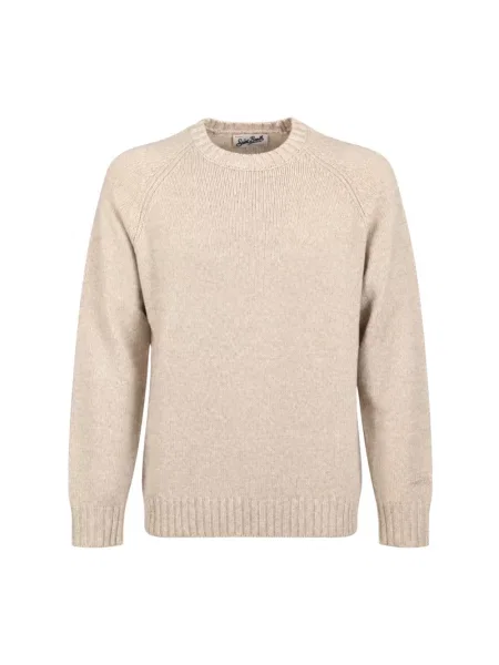 Sweter Mc2 Saint Barth wełniany beżowy