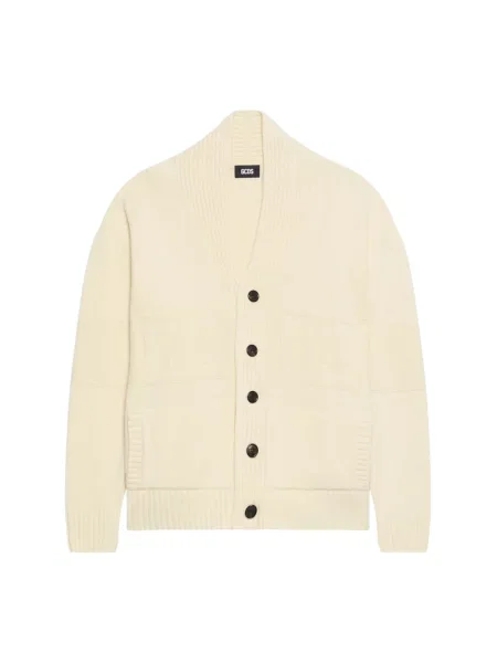 Kardigan Gcds wełniany beżowy