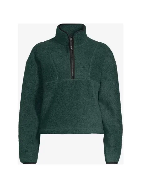 Kurtka polarowa Casall Pile Half Zip ciemny L zielony