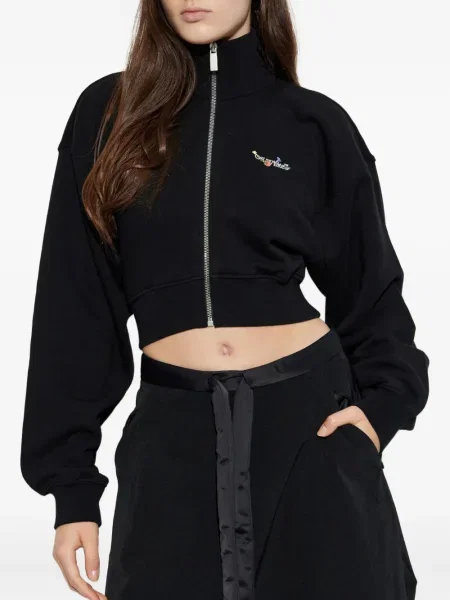 Top Off-white cu model floral alb