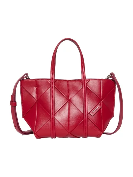 Geantă shopper Calvin Klein Jeans roșu