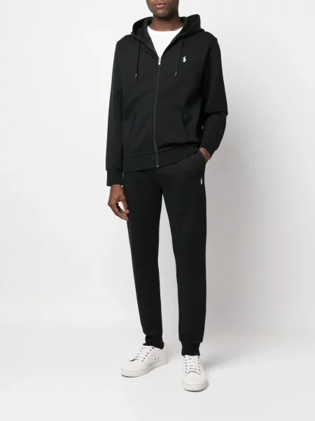 Kalhoty Polo Ralph Lauren s výšivkou černé