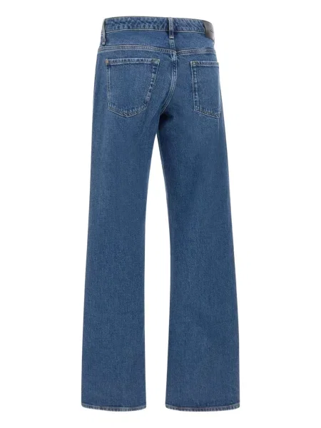 Blugi drepți 7 For All Mankind cu 5 buzunare albastru