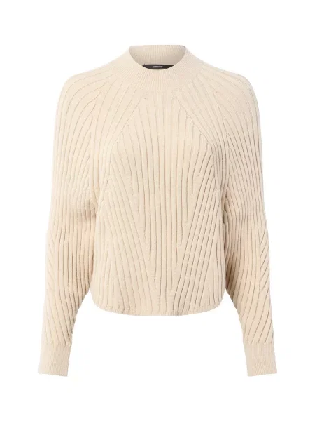 Someday sweter z dzianiny Touann Kobiety jednolity M beżowy