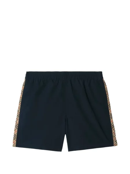 Slip de baie Burberry în carouri albastru