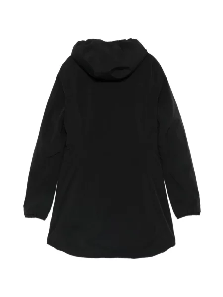 Palton K-way cu glugă negru