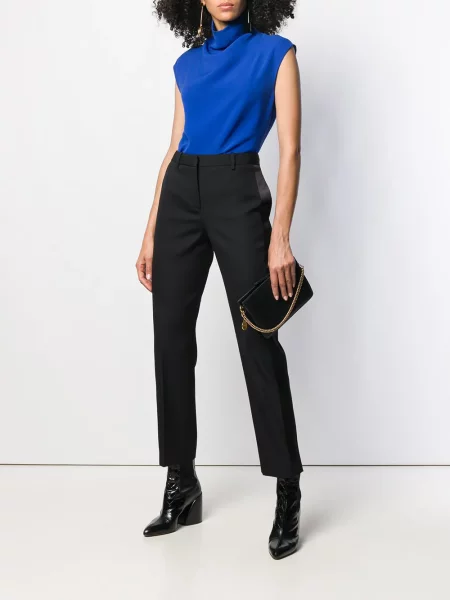 Pantaloni Givenchy din satin negru