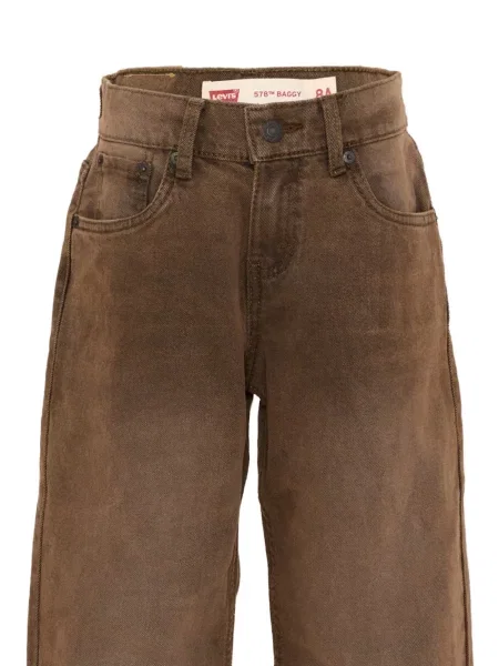 Jeansy dziecięce Levi's brązowe