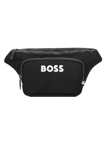 BOSS Torbica za okrog pasu Catch črna bela