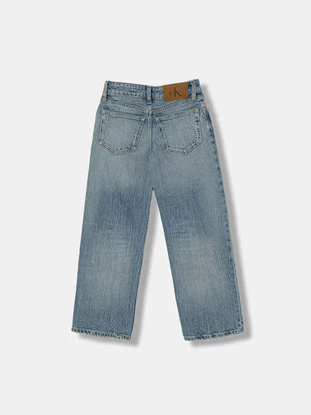 Calvin Klein Jeans straight traperice za djecu plava