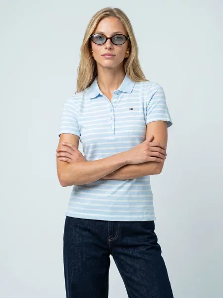 Polo majica Tommy Jeans plava