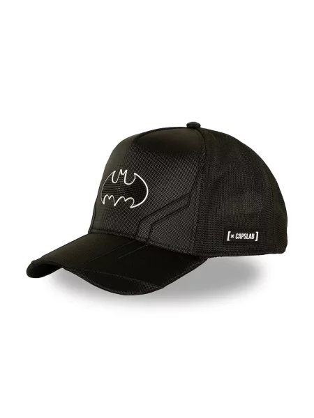 Capslab czapka z daszkiem trucker z bawełną x DC Comics czarna