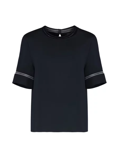 Koszulka Fabiana Filippi z krepy niebieska