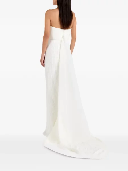 Rochie maxi Solace London fără bretele alb