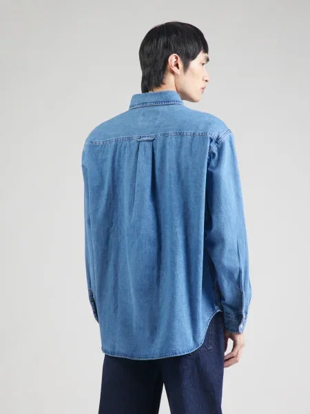 Carhartt WIP Cămașă Lucas denim albastru