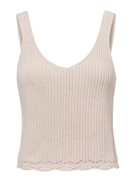 Top Marie Lund beżowy