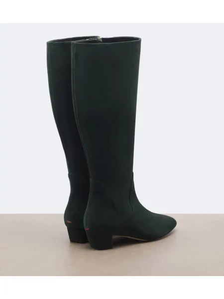 Cizme Aeyde din piele de căprioară verde