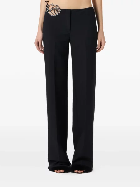 Pantaloni Blumarine din dantelă negru