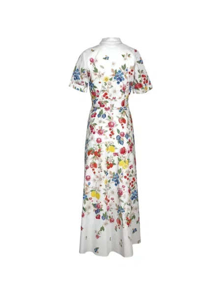 Rochie maxi Mary Katrantzou cu imagine alb