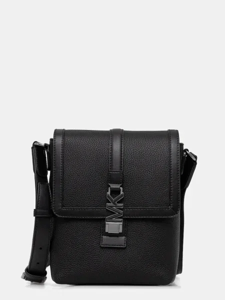 Usnjena torbica za okoli pasu Michael Kors črna