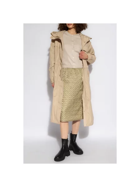 Spódnica midi Moncler pikowana zielona