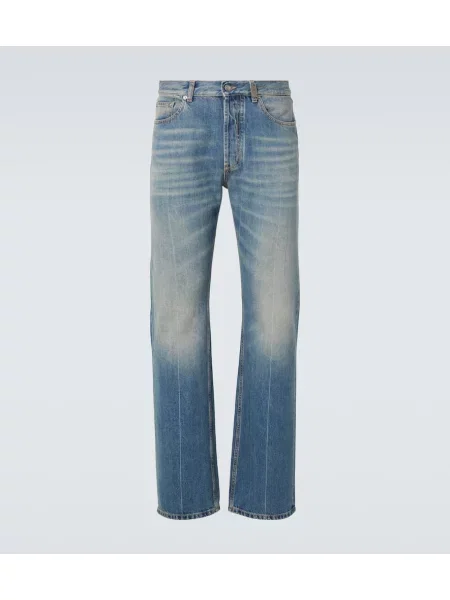 Straight fit džíny Alexander Mcqueen modré