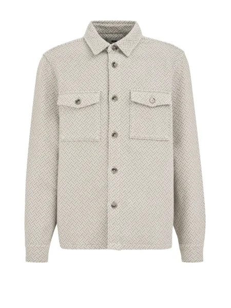 WE Fashion Přechodná bunda režná bílá