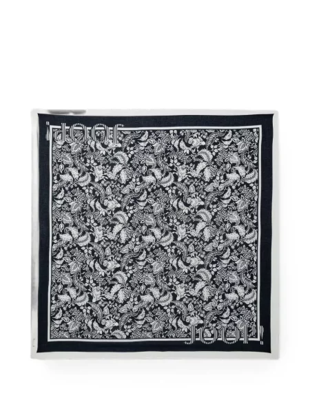 Fular Joop! cu model floral cu imagine negru