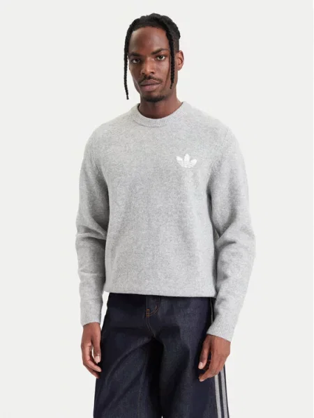 Kötött szvetter Adidas szürke