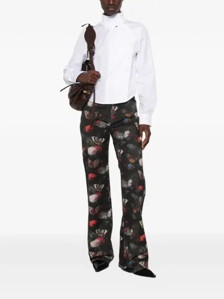 Blugi R13 cu imagine negru