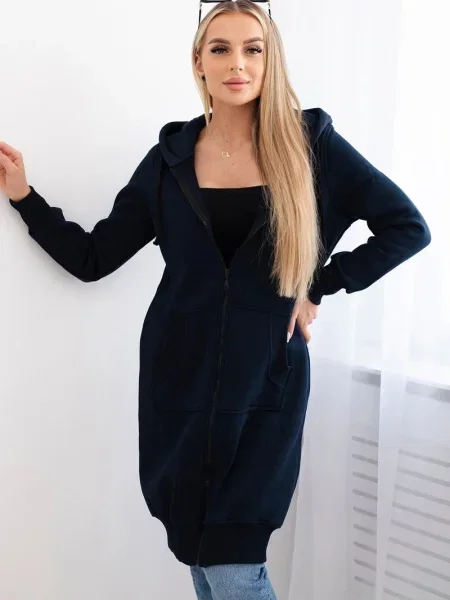 Hanorac cu glugă Kesi cu glugă albastru