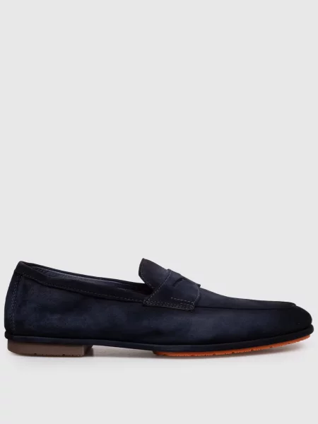 Лоферы Santoni синие