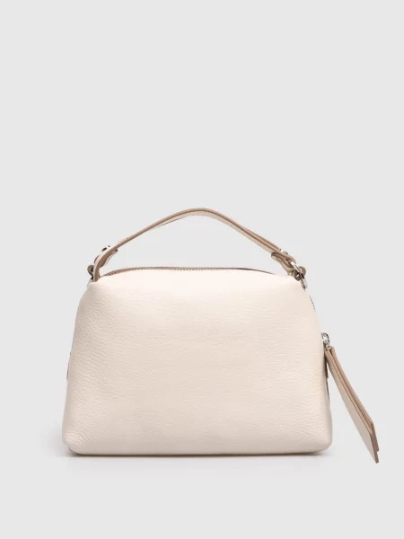 Шкіряна сумка крос-боді Alifa кольору айворі Gianni Chiarini бежева