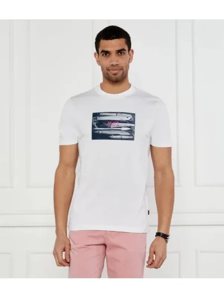 BOSS ORANGE Tricou Te_Dune | alb