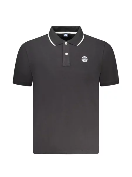 Tricou polo North Sails cu autograf negru