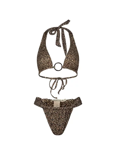 Raštuotas maudymosi kostiumėlis Paramidonna leopardinis ruda