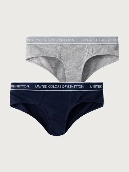 United Colors of Benetton nohavičky detské s elastanom sivá
