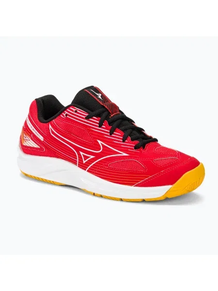 Мъжки обувки за волейбол Mizuno Cyclone Speed 4 radiant red/white/carrot curl бяло